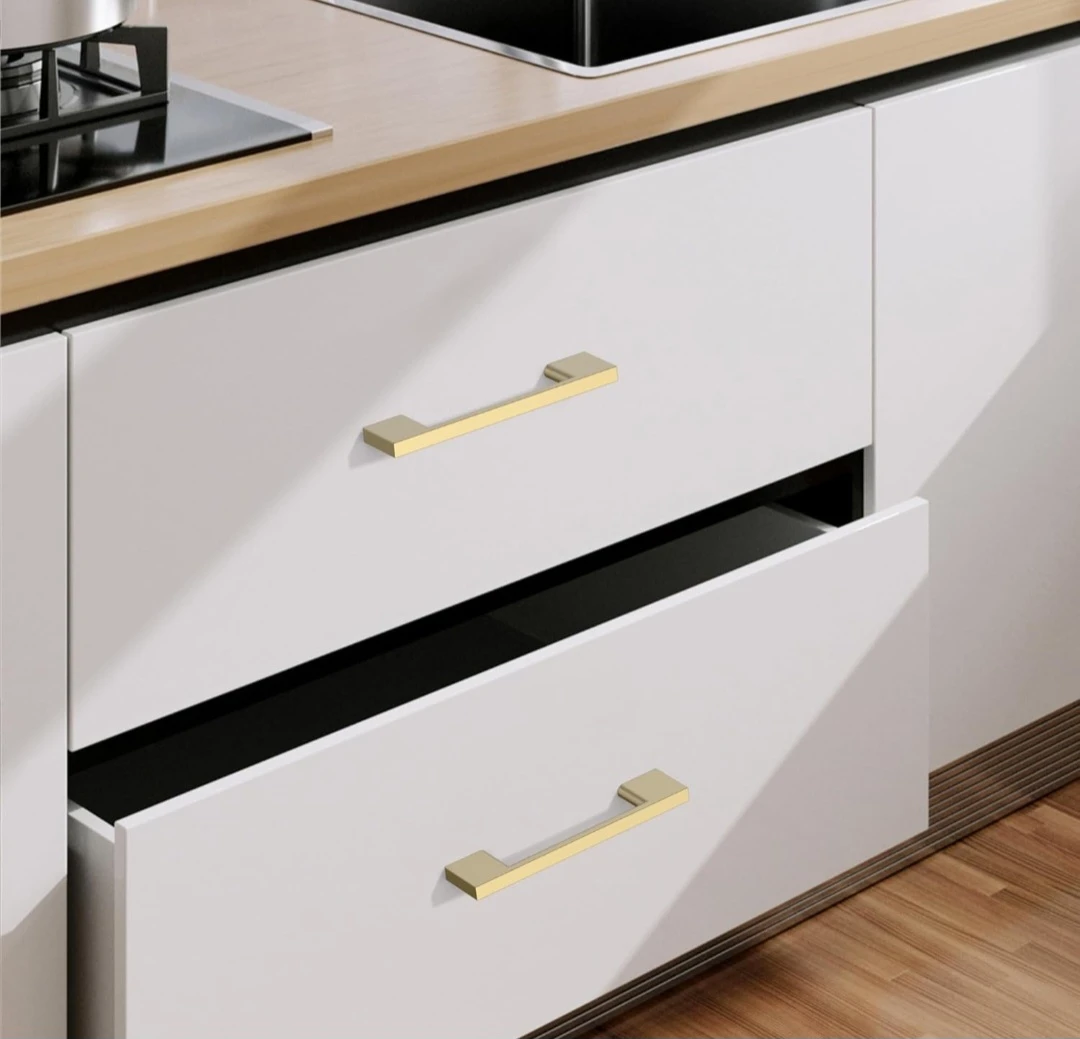Knoklock 10 Pack Gold Cabinet Handles