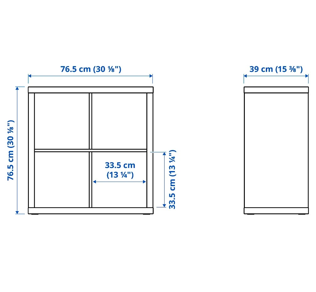 IKEA KALLAX Shelf Unit (2x2 / 4-Cube) – White - photo 2