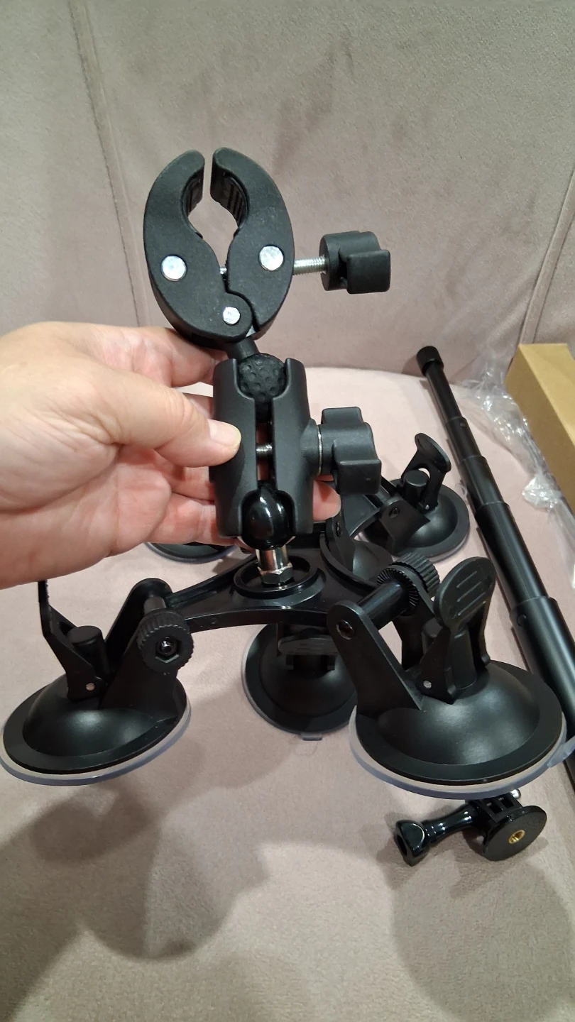 suction mount 6 cups car windshield invisible stick 1.5m - photo 3