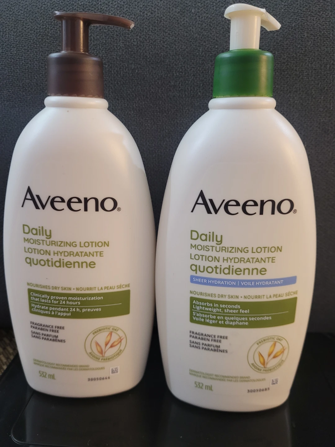 2 Aveeno Daily Moisturizing Lotions $12 per bottle