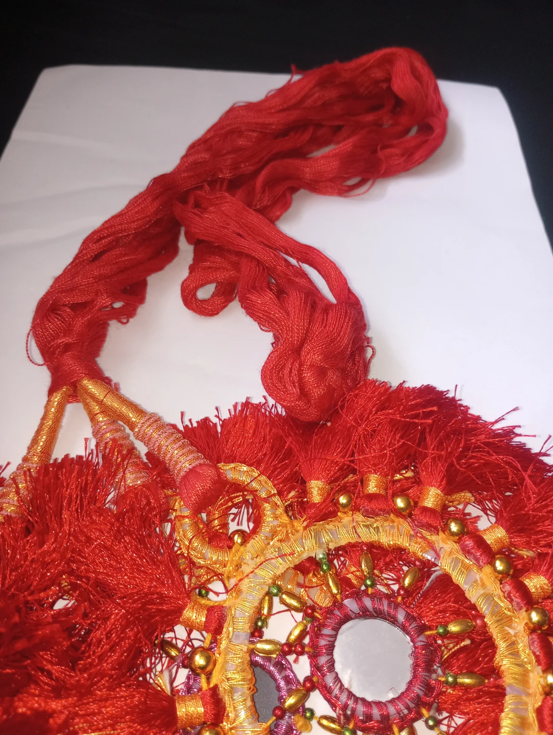 Red Traditional panjabi paranda