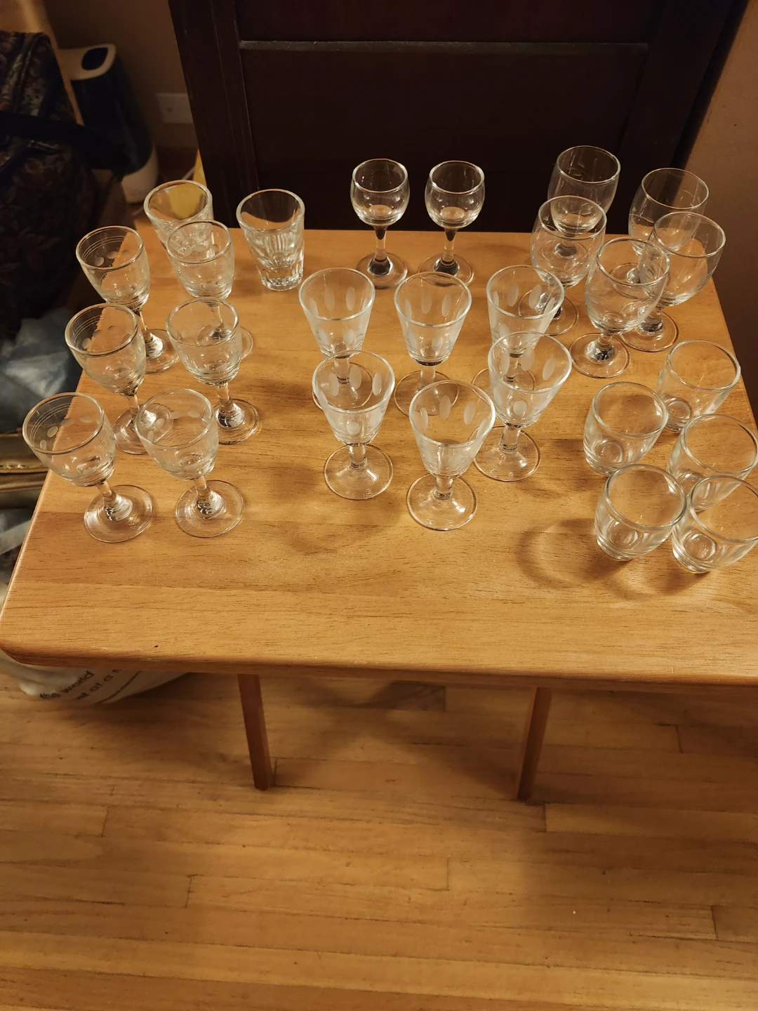 Set of 26 Assorted Glassware  Unique shot glasses!