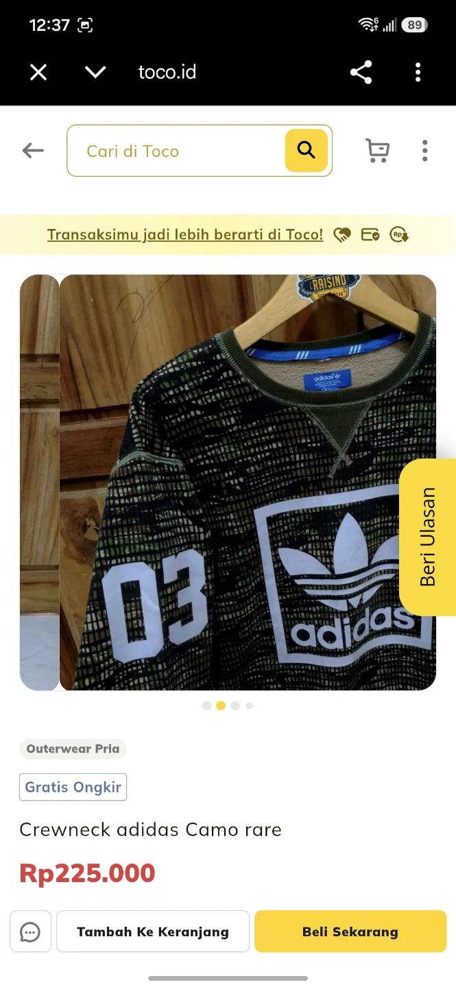 Adidas Originals Camo Crewneck Sweatshirt this is rare