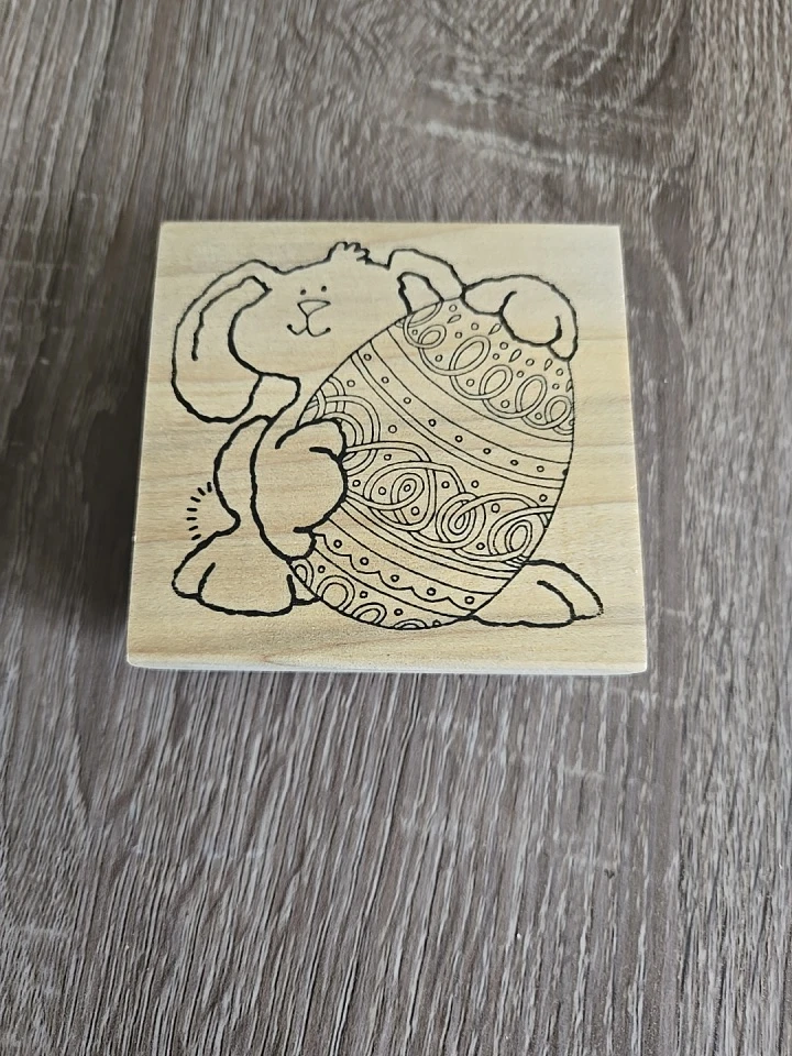 Easter Themed Wooden Rubber Stamps - photo 2