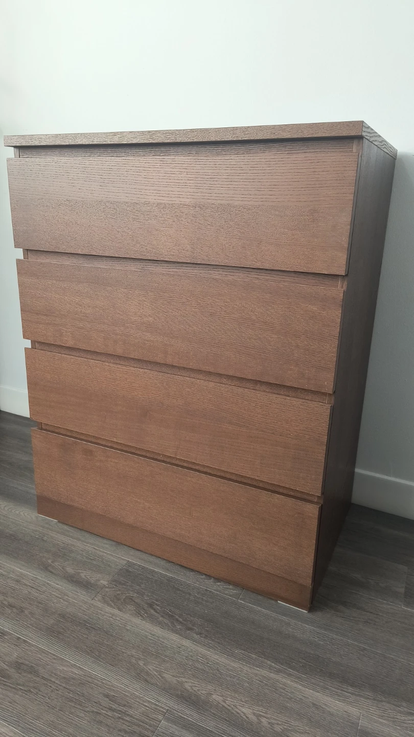 IKEA Malm 4-Drawer Chest Dark Brown