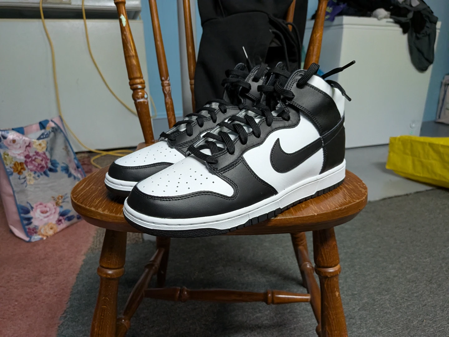 Nike Dunk High Black and White - photo 3