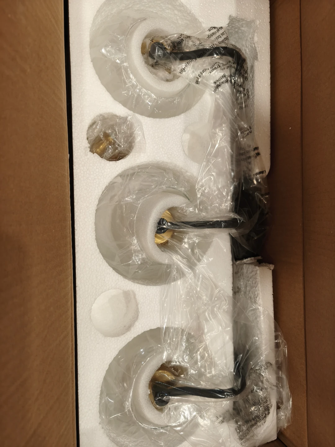 Three-Light Bathroom Vanity Wall Fixture