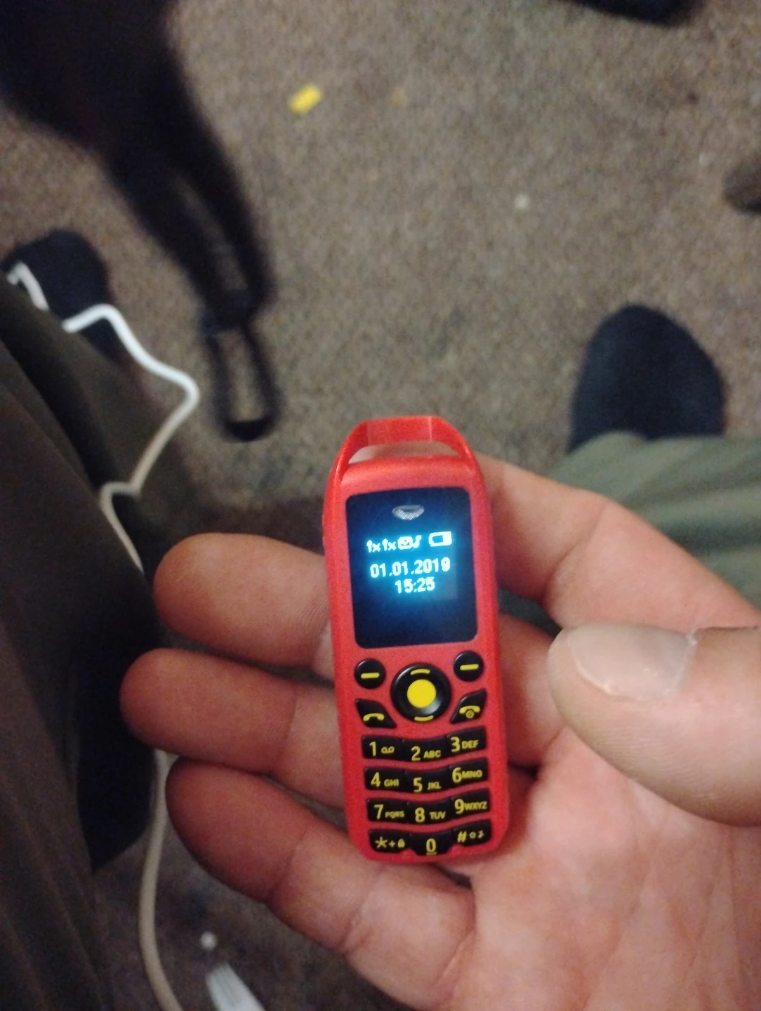 Mini Red Mobile Phone
