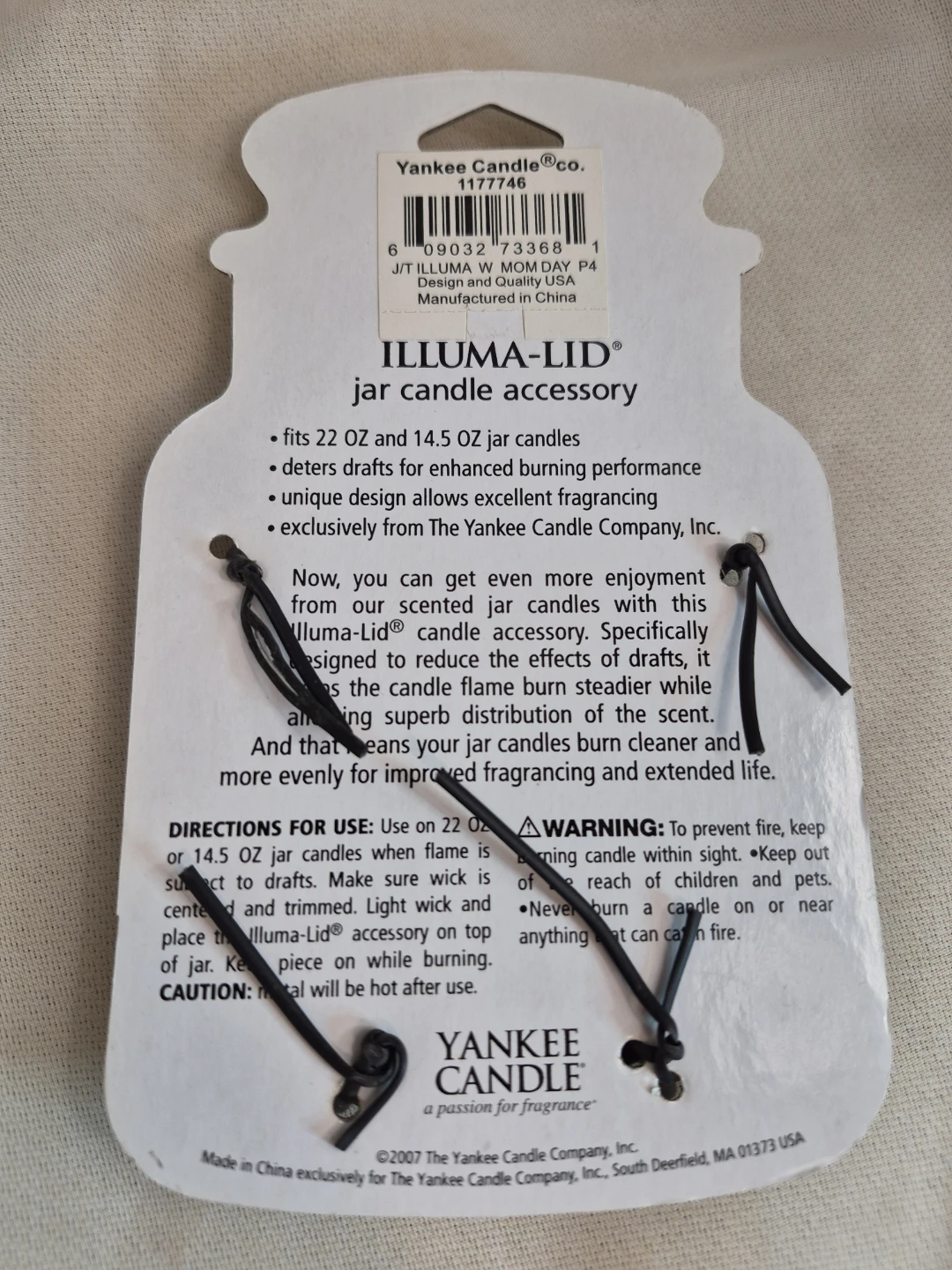 Yankee Candle Illuma-Lid - MOM - Brand New - photo 4
