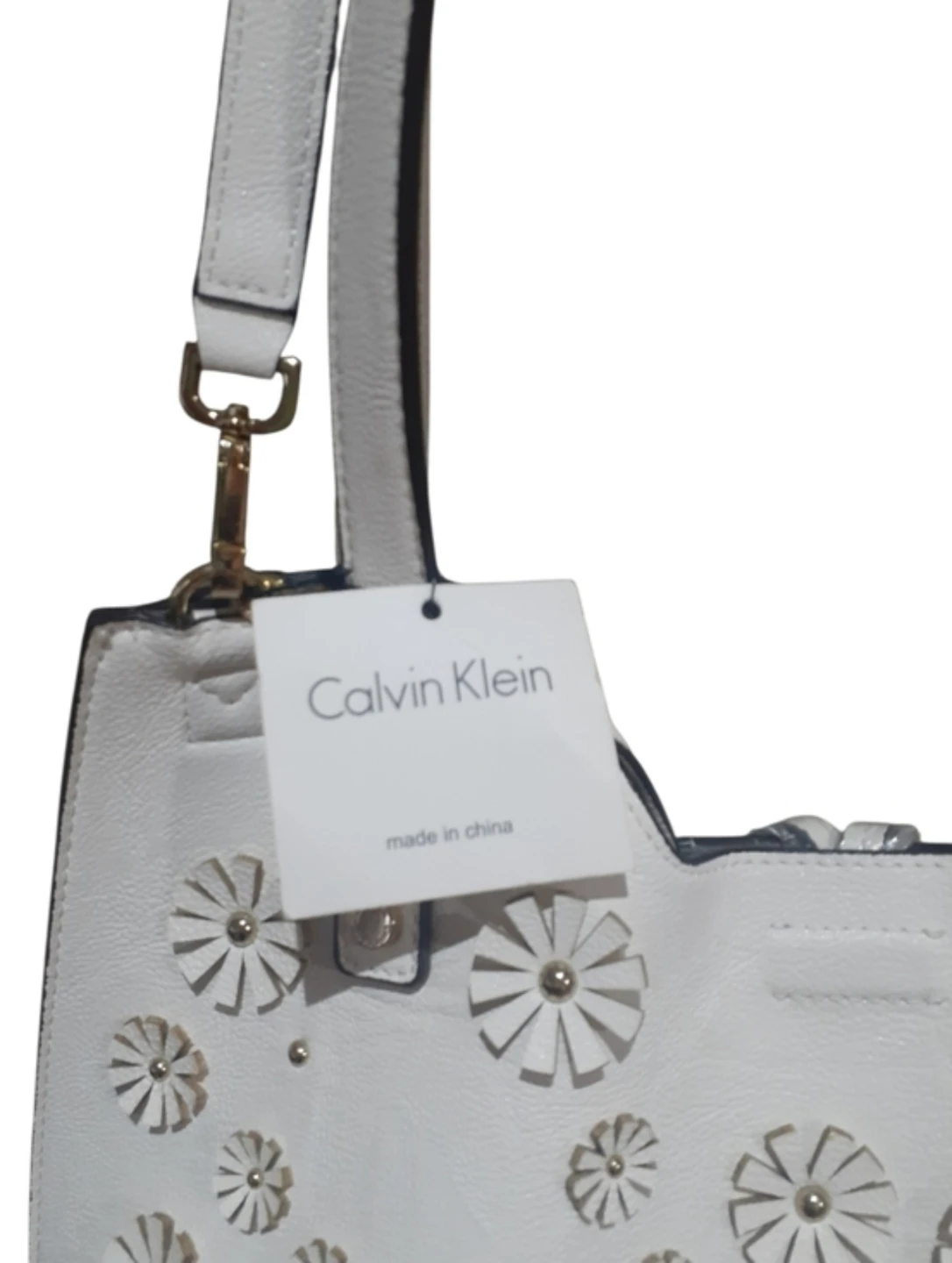 Calvin Klein White Floral Reversible Tote - photo 4
