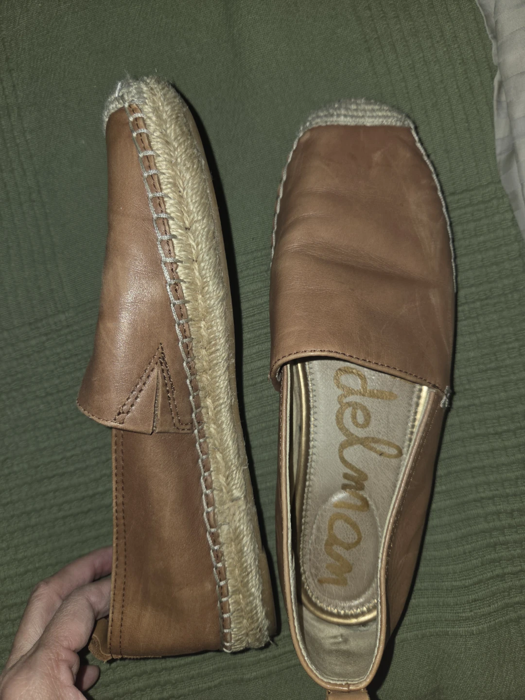 Sam Edelman Tan Leather Espadrilles