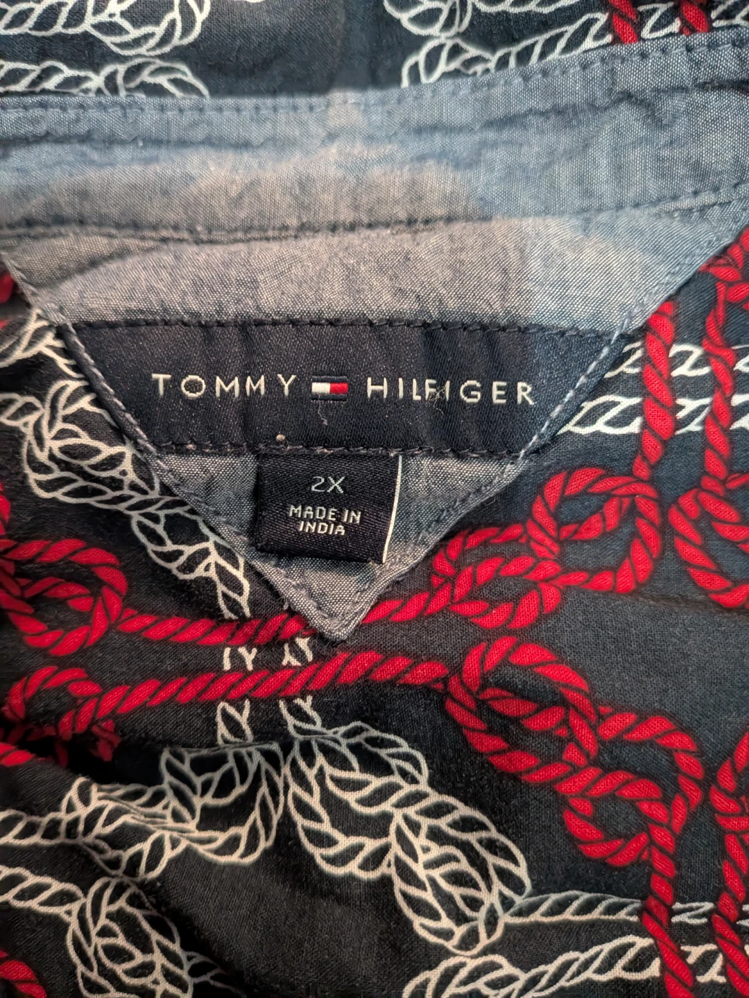 Tommy Hilfiger rope print button-down shirt - photo 3