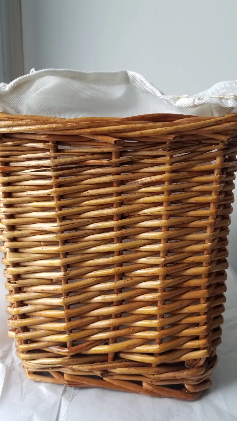 Wicker Storage Basket with Removable Fabric Liner - photo 4