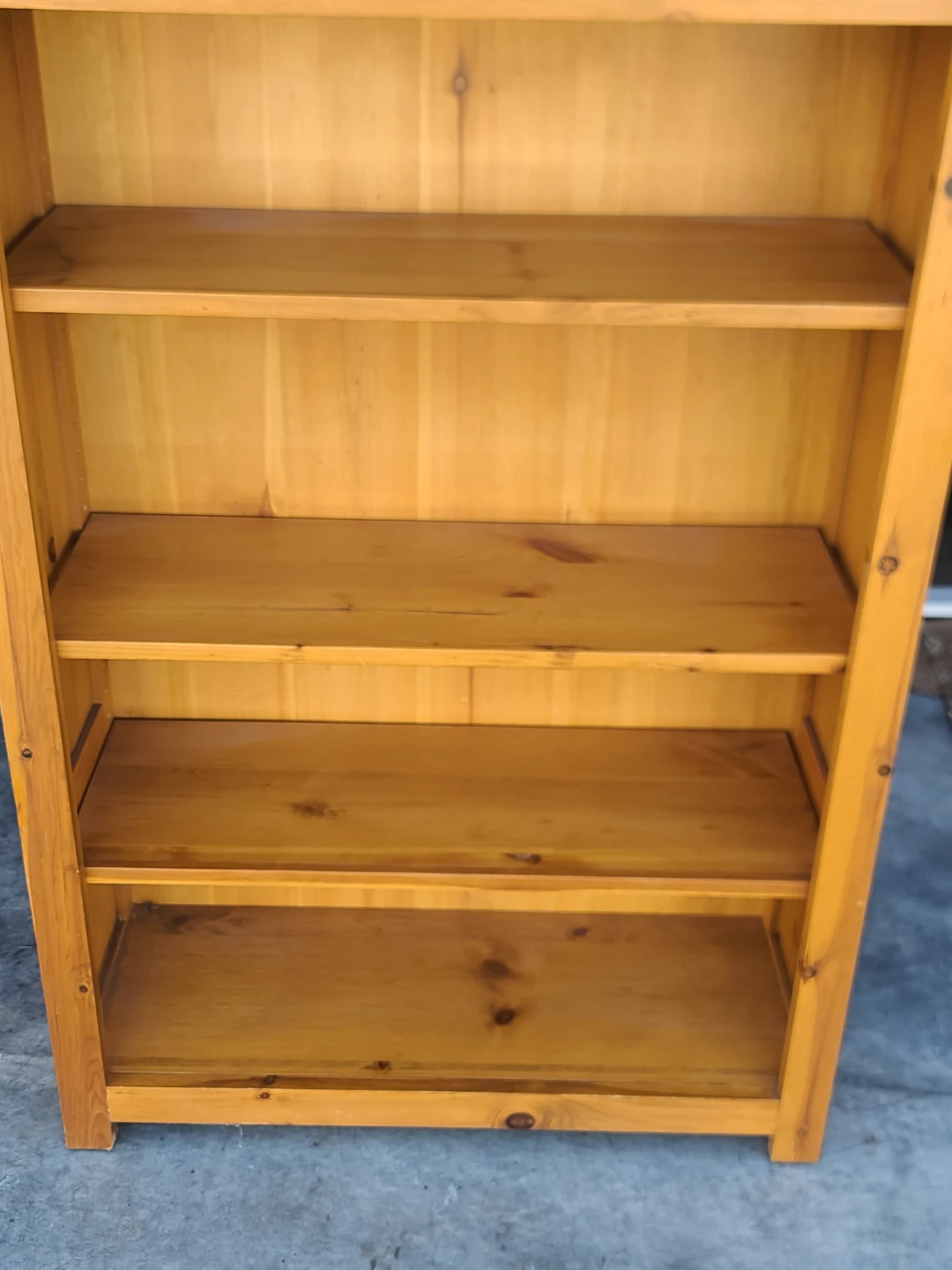Solid Pine 4-Shelf Bookcase - photo 2