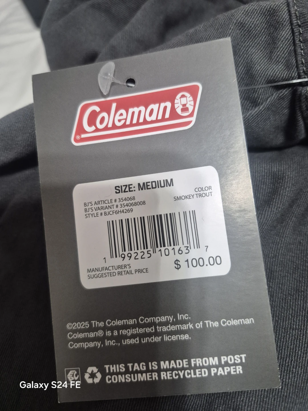 Coleman Fleece-Lined Jacket - Smokey Trout - Size Medium - photo 5