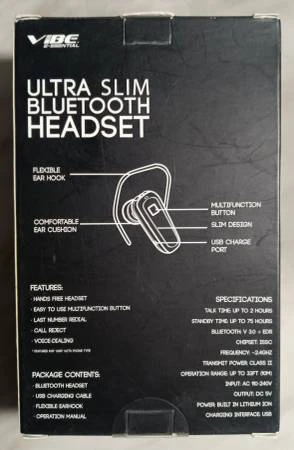 Vibe Ultra Slim Bluetooth Headset (Brand New) - photo 2