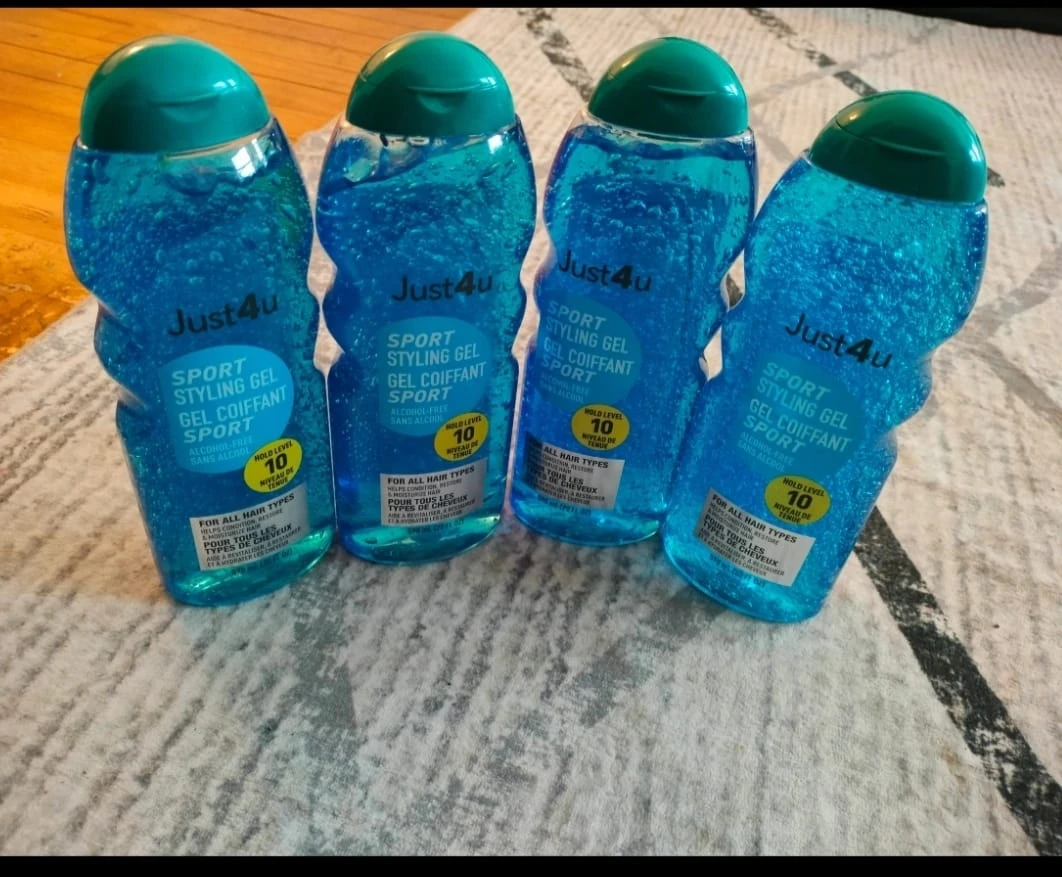 New 4-Pack Just4u Sport Styling Hair Gel Unopened - photo 2
