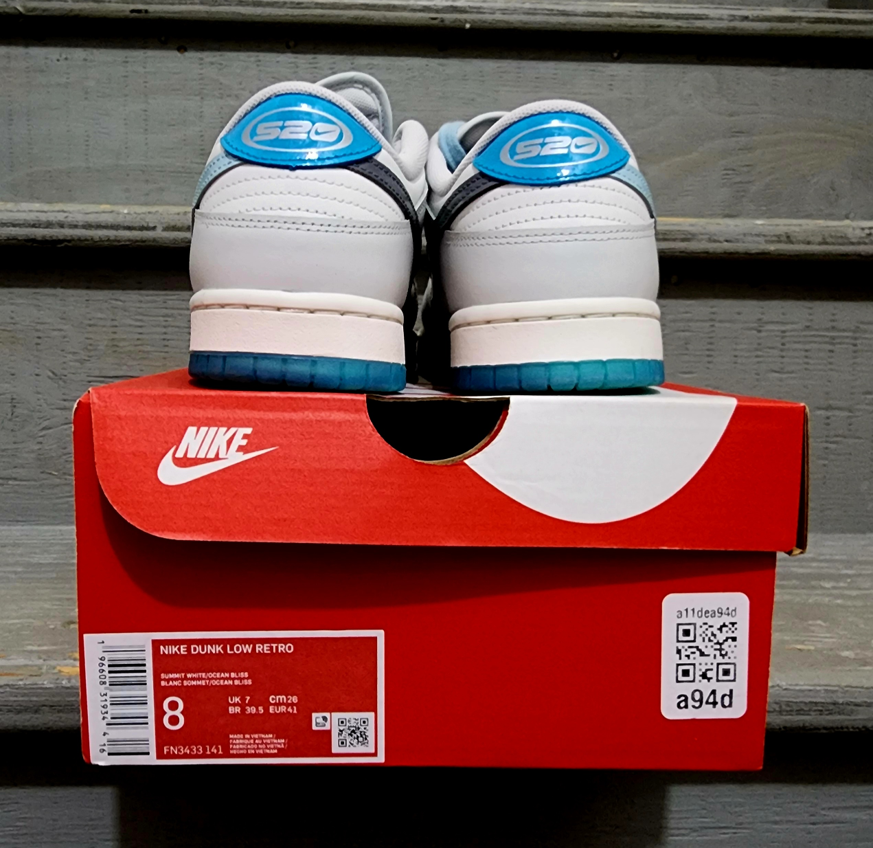 Nike Dunk Low Retro Summit White/Ocean Bliss - photo 4