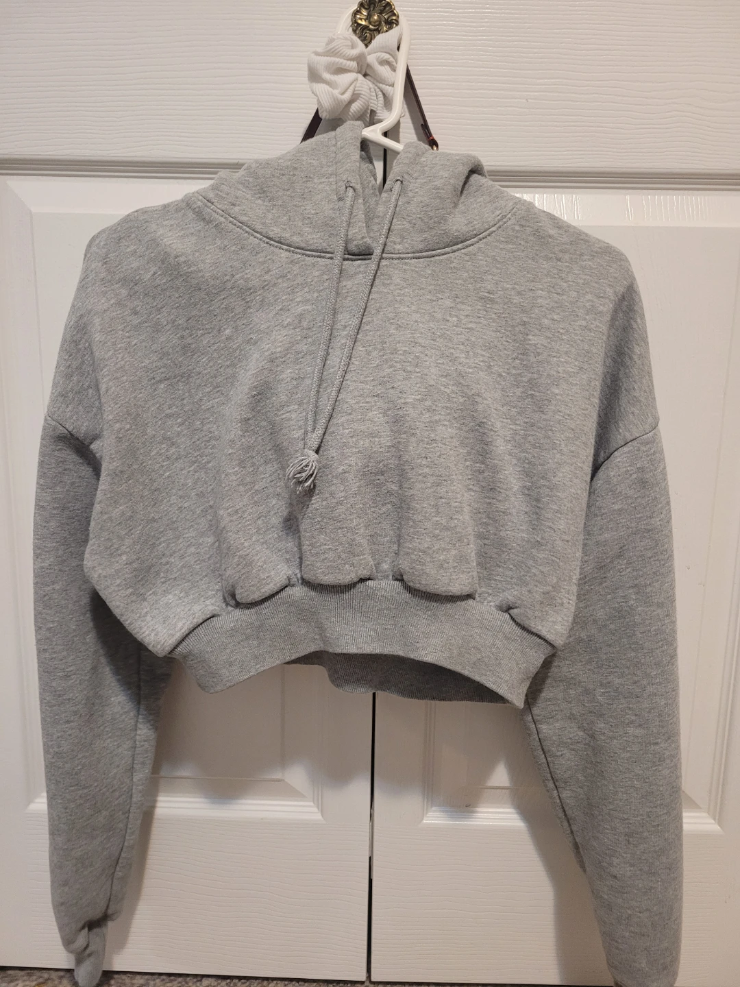 Tna Grey Cropped Hoodie - photo 2