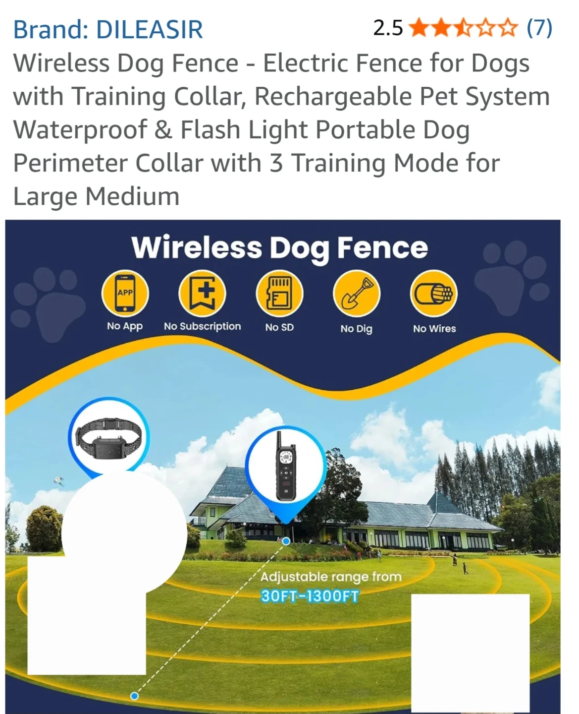 Dileasir Wireless Dog Fence Training Collar - photo 3
