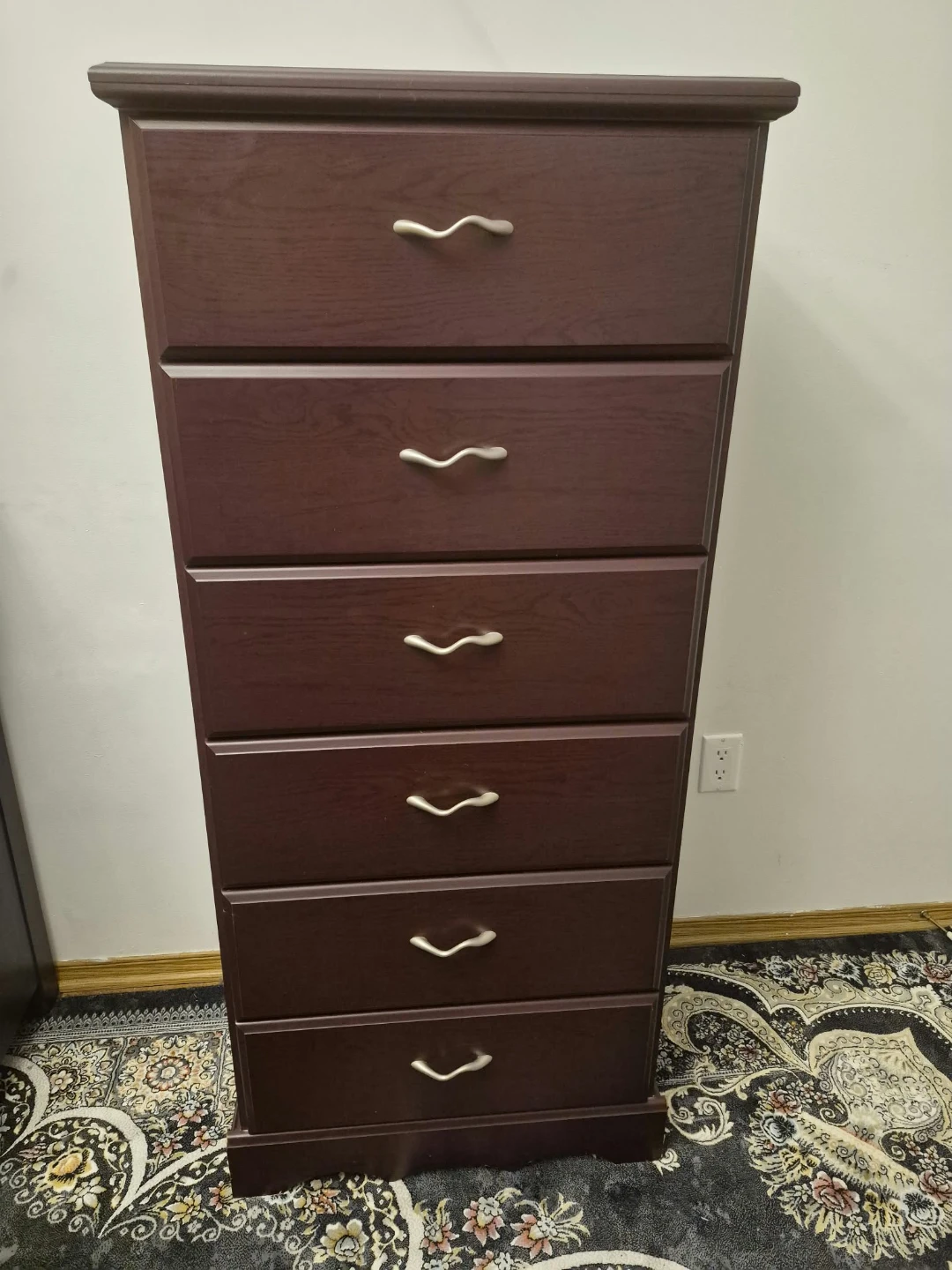 Tall Dark Wood Dresser and original wood