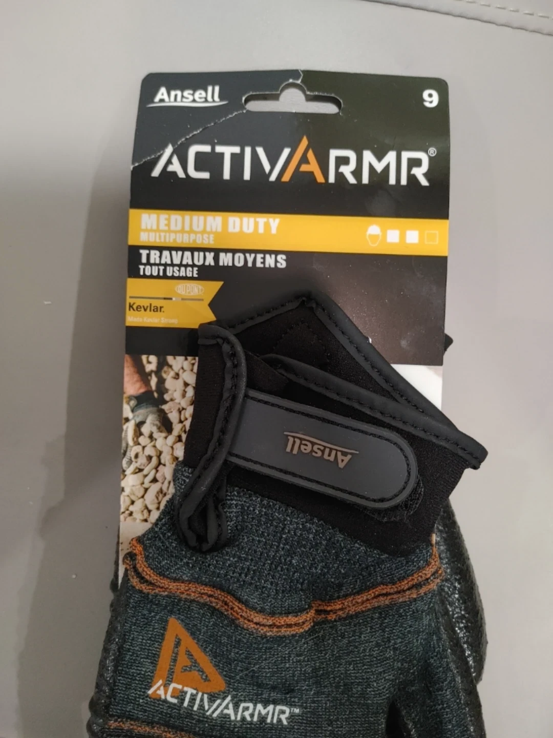 🧡NEW WITH TAGS MENS KEVLAR WORK GLOVES SIZE 9 - photo 3