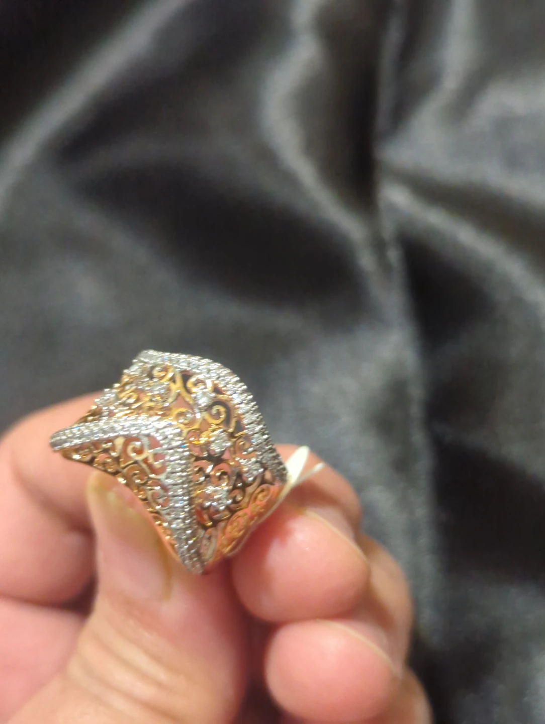 Filigree Pattern Statement Ring - photo 4