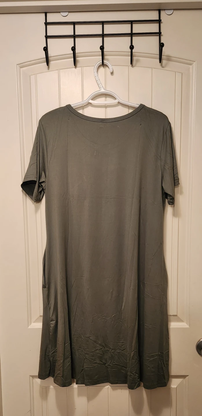 Wneedu Olive Green Dress - photo 2