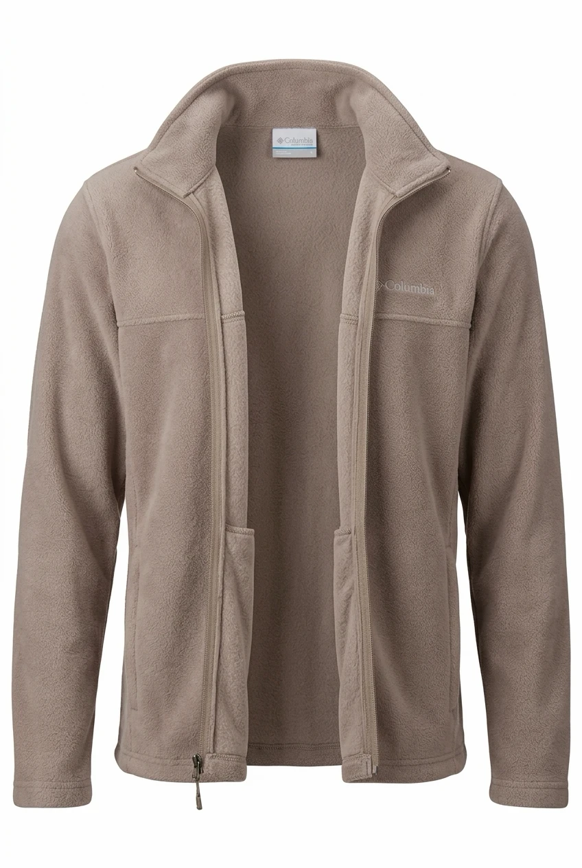 Columbia Men's Full Zip Fleece Jacket Tan XL