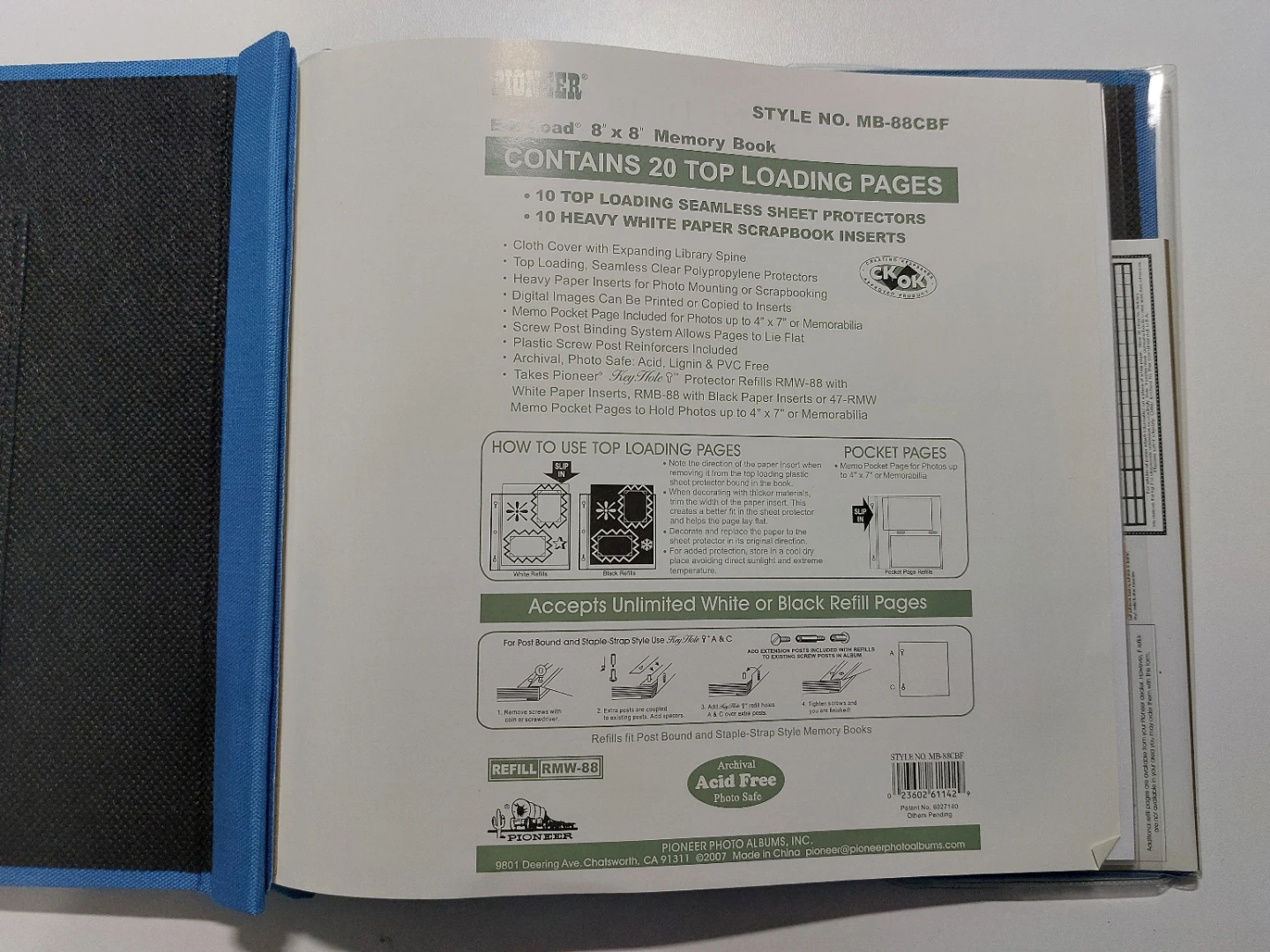 Pioneer 8x8 Memory Book - photo 2