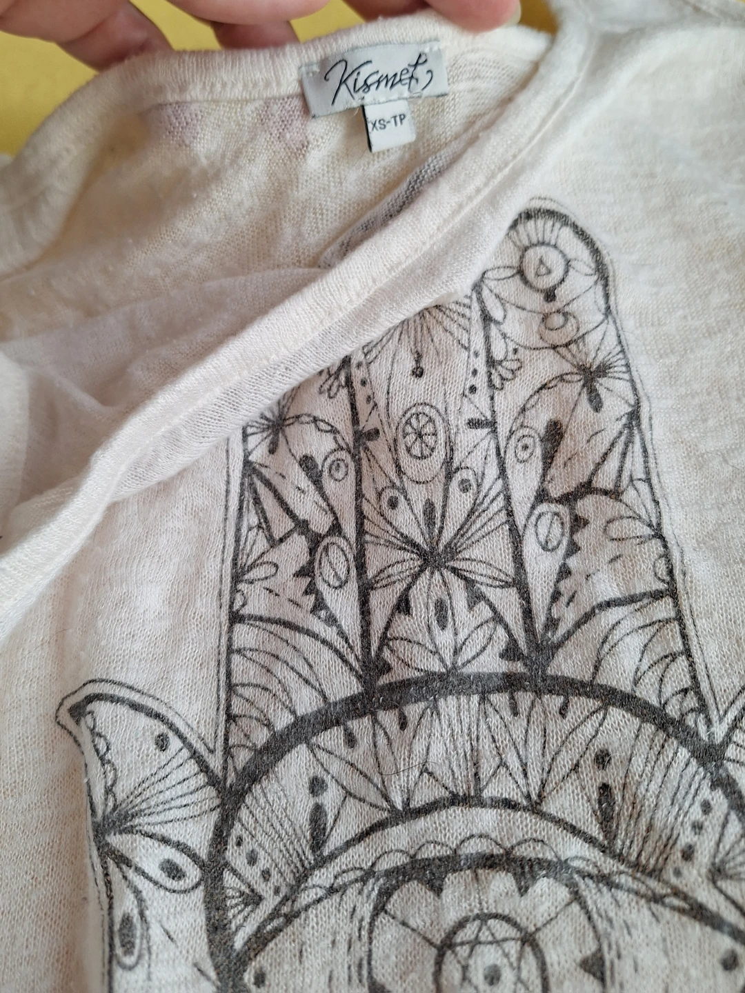 Kismet White Hamsa Tank Top - photo 2