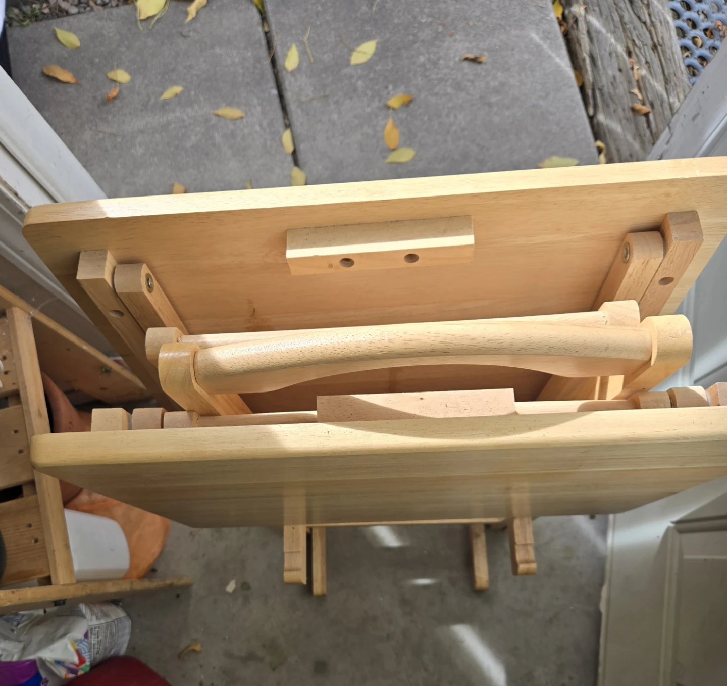Solid Wood Folding TV Tray Tables - photo 2
