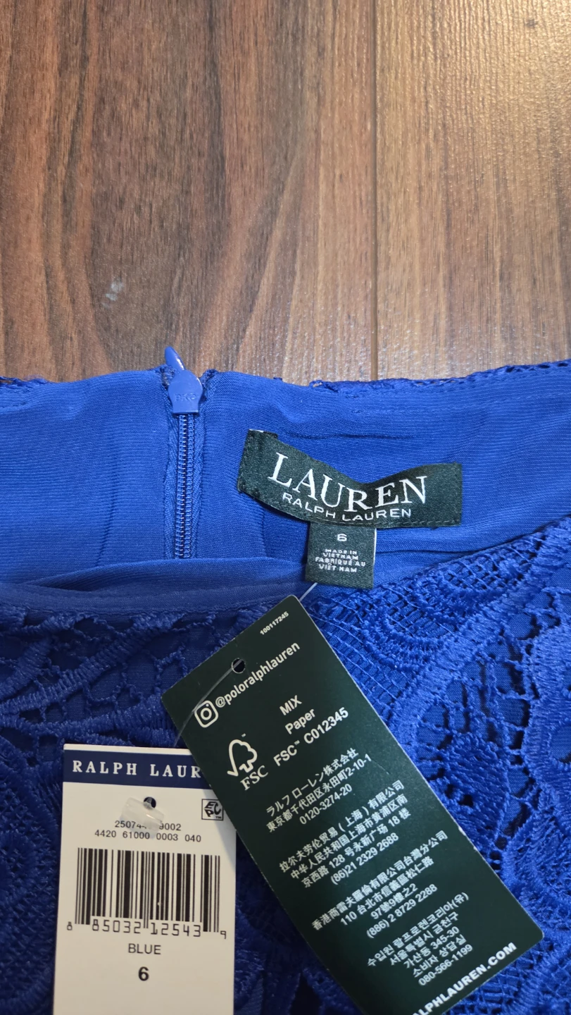 Lauren Ralph Lauren Royal Blue Lace Dress - photo 4