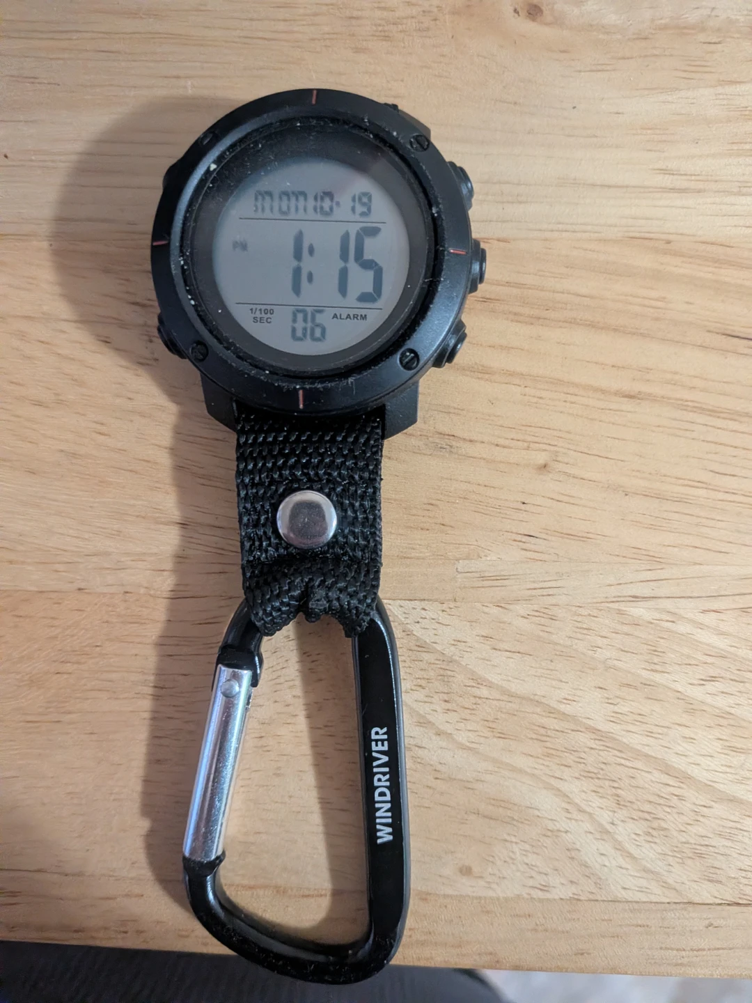 WindRiver digital carabiner clip watch pick up in St Albert