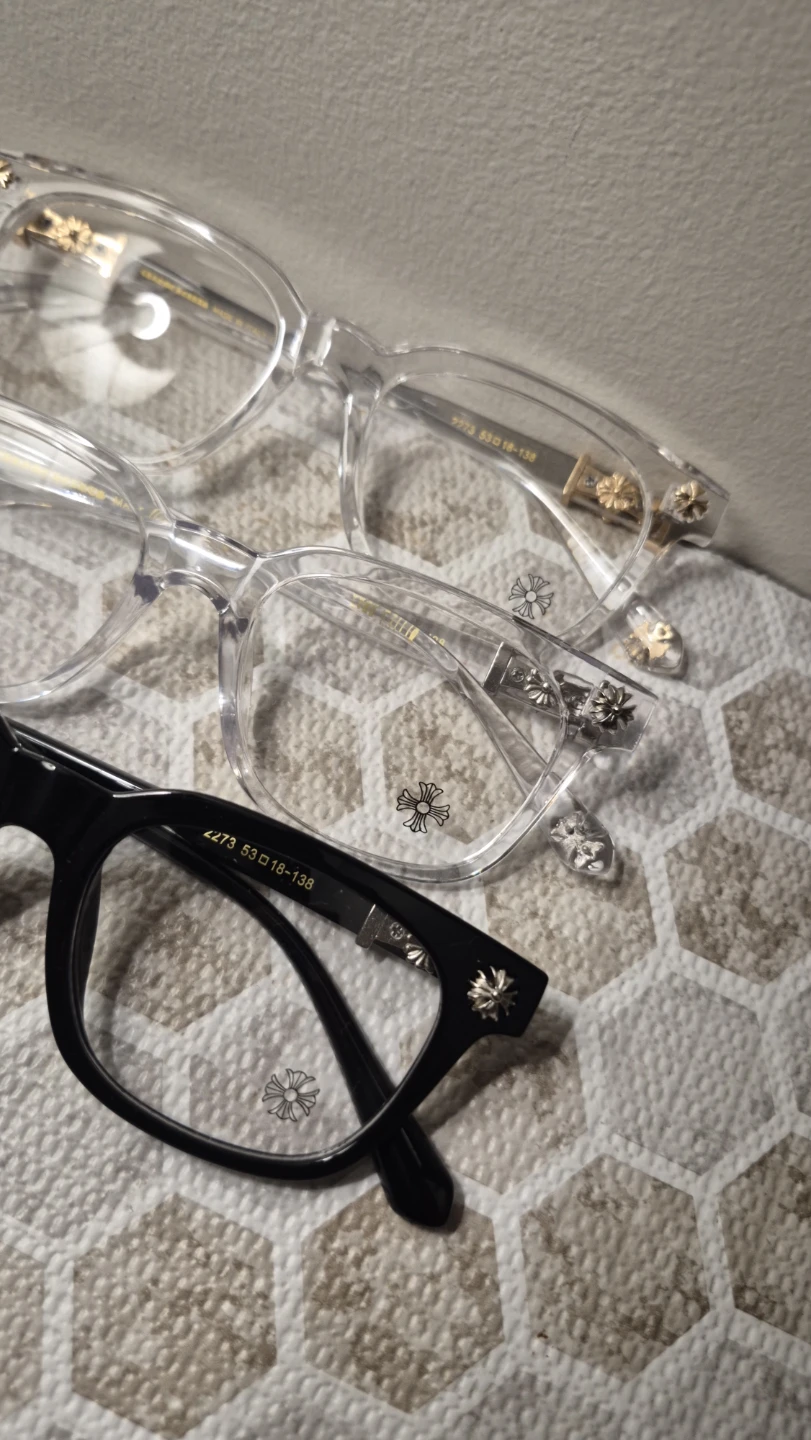 Chrome heart glasses