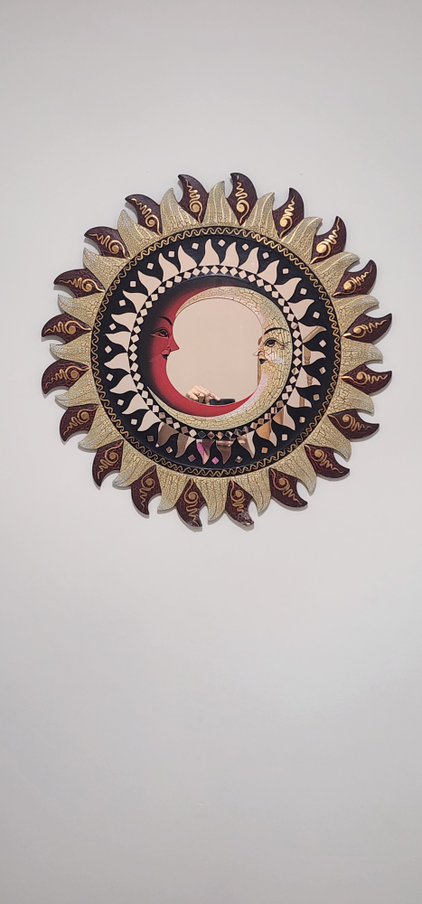 Sun and Moon Decorative Wall Mirror
