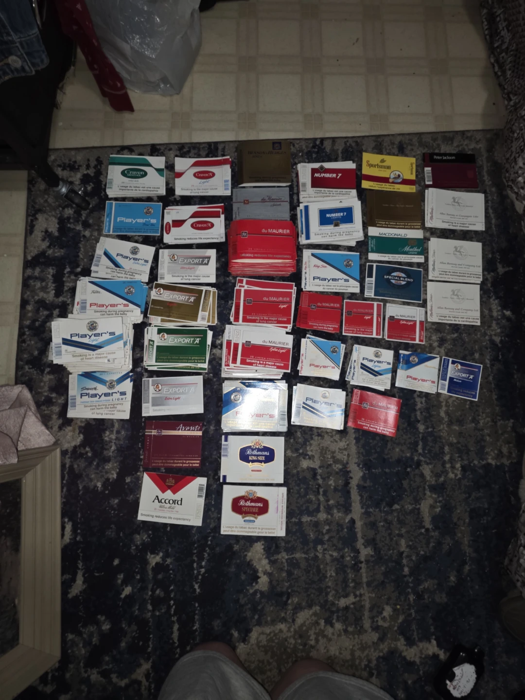 Collection of 235 Vintage Cigarette Pack Labels - photo 4