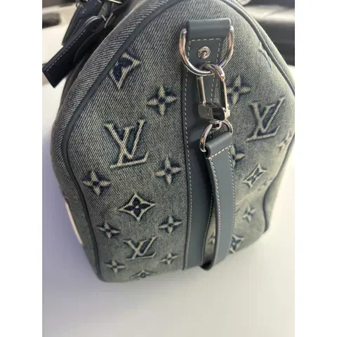 Louis Vuitton Denim Monogram Keepall Bag - photo 2