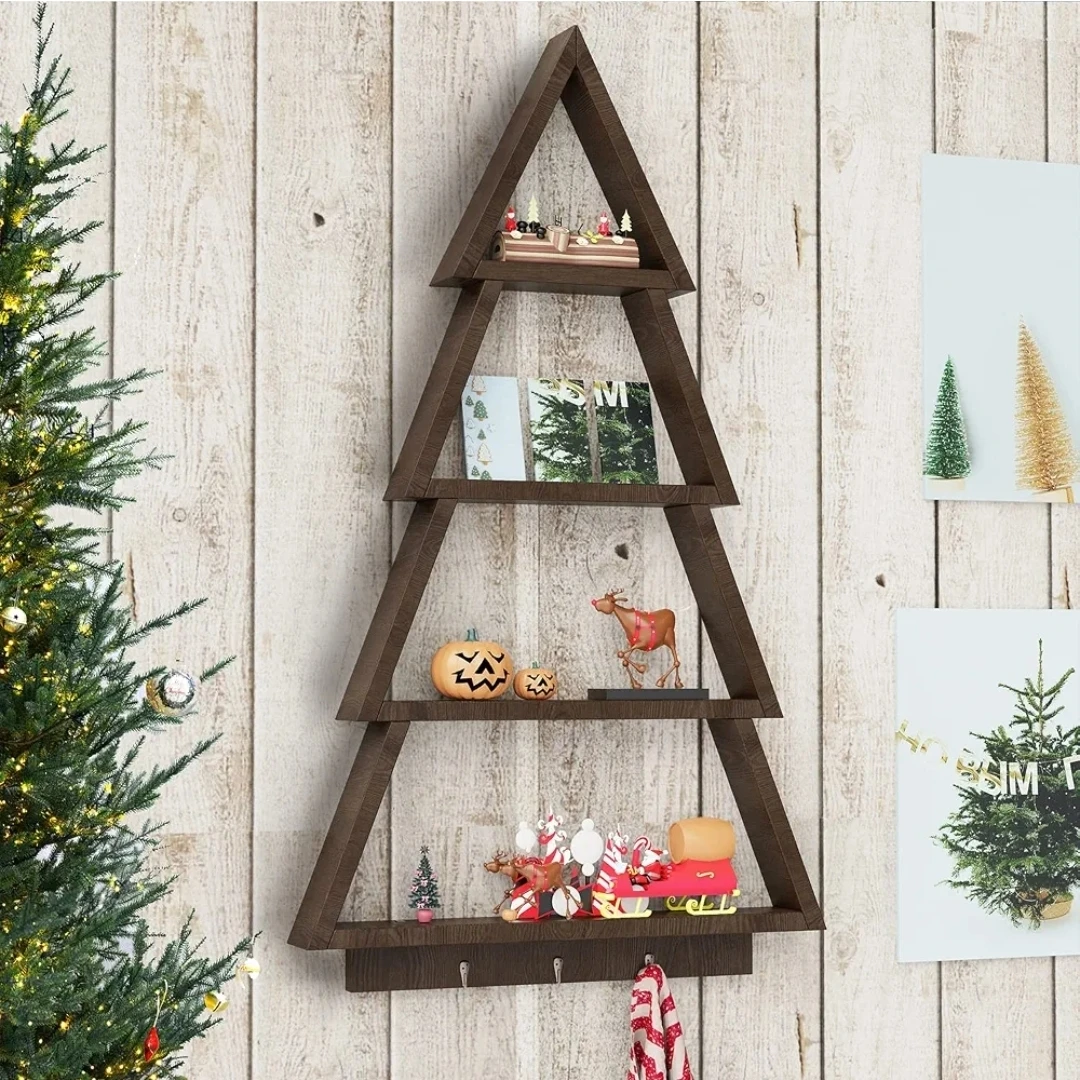 Christmas Tree Shape Wall Shelf