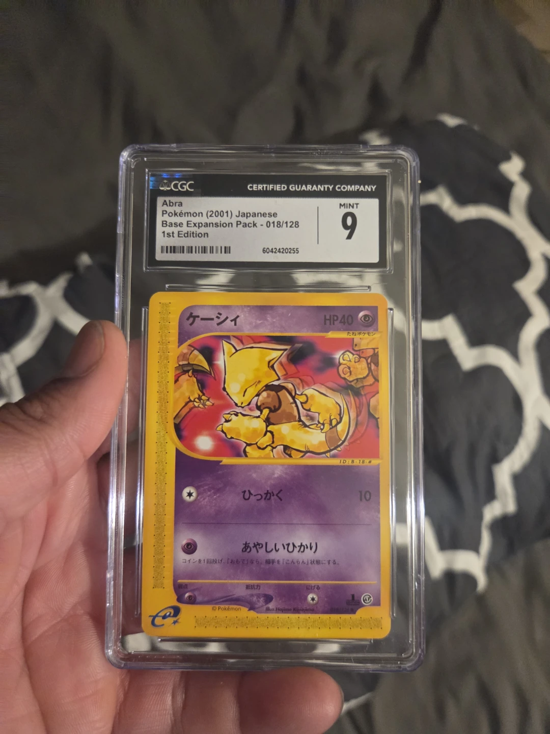CGC Mint 9 2001 Japanese 1st Edition Abra Pokemon Card