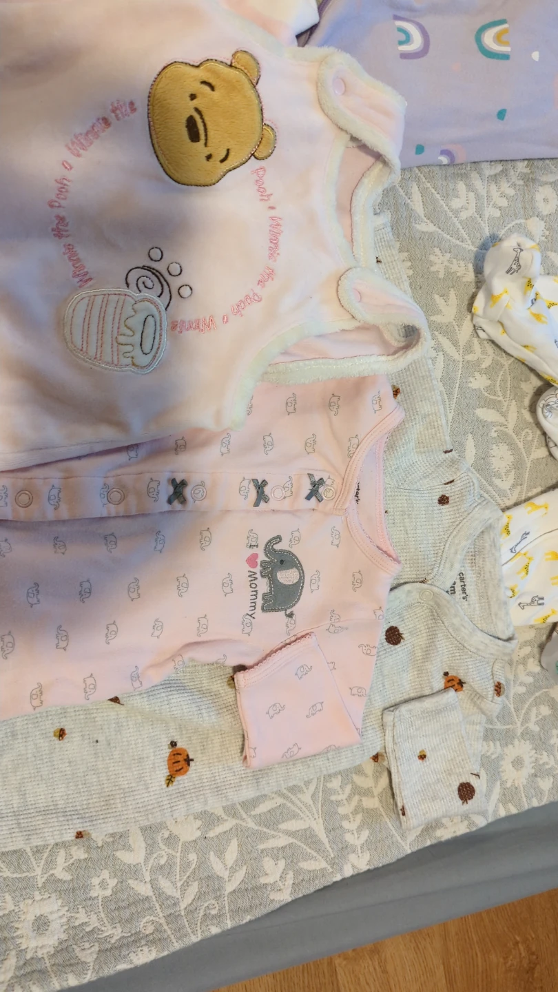 Bundle of Baby Sleepers and Rompers 0-3M - photo 4