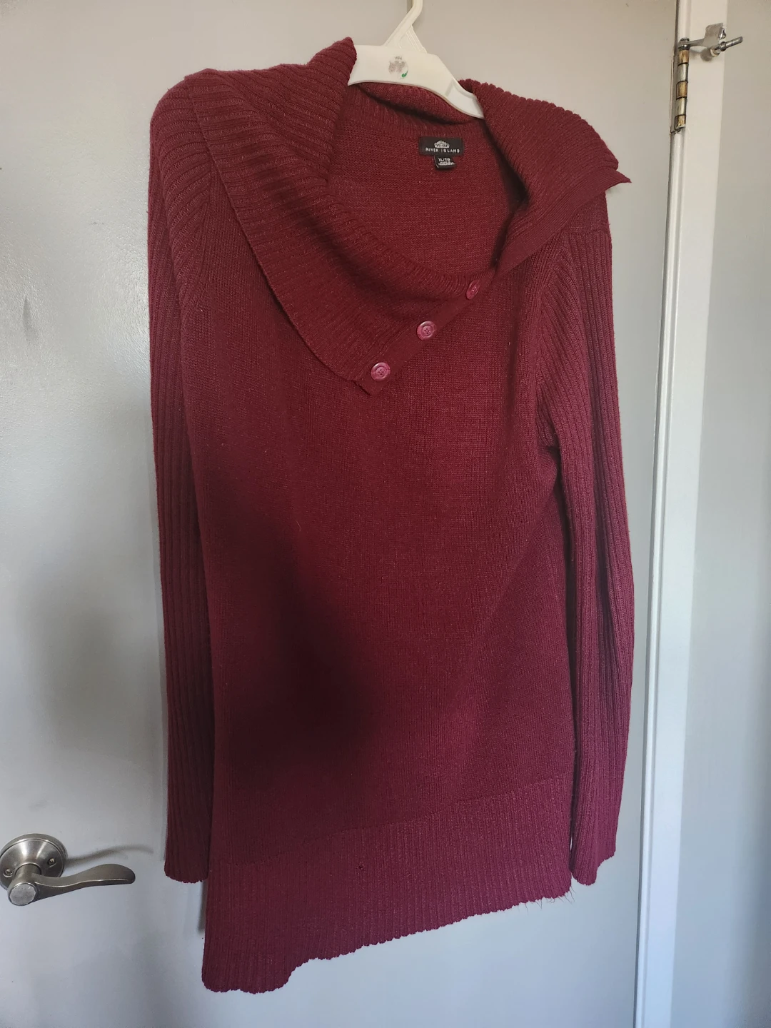 Maroon Cowl Neck Sweater