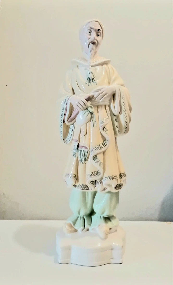 16" Holland Mold Ceramic Chinese Emperor Figurine - photo 3