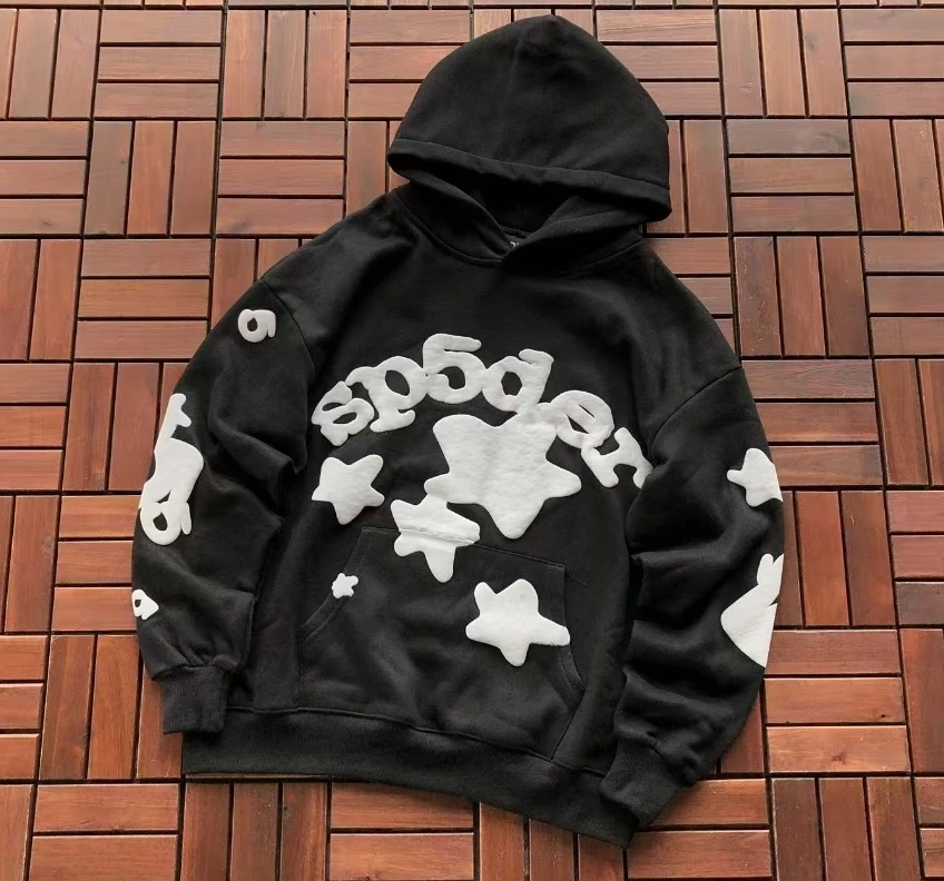 Sp5der Black Hoodie