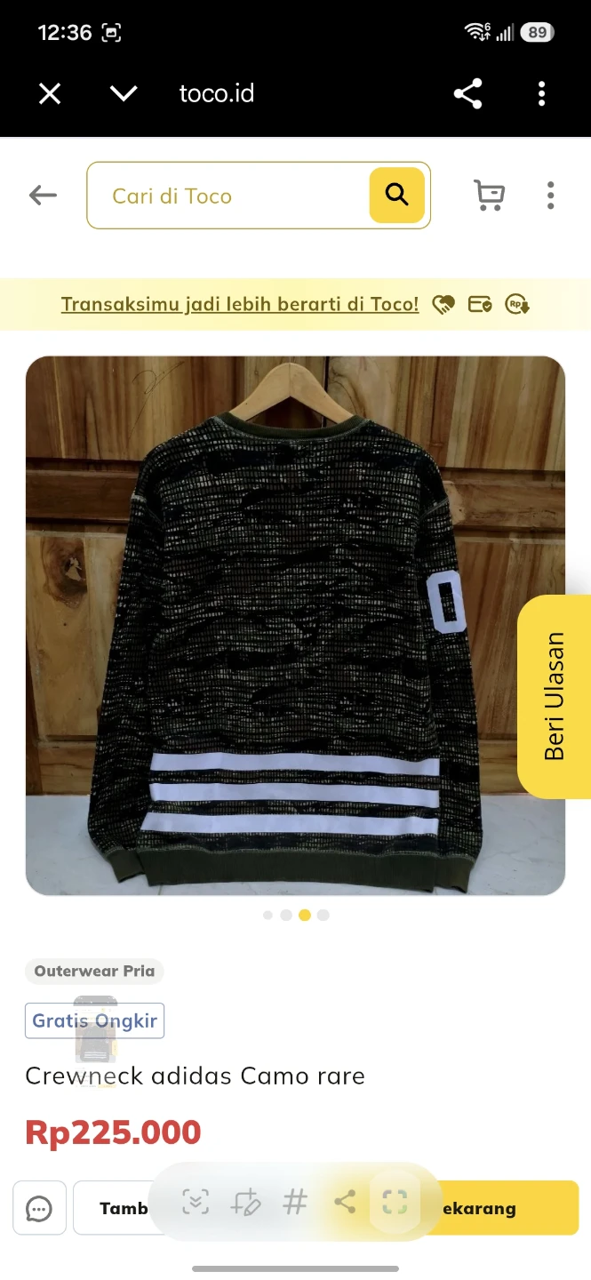 Adidas Originals Camo Crewneck Sweatshirt this is rare - photo 2