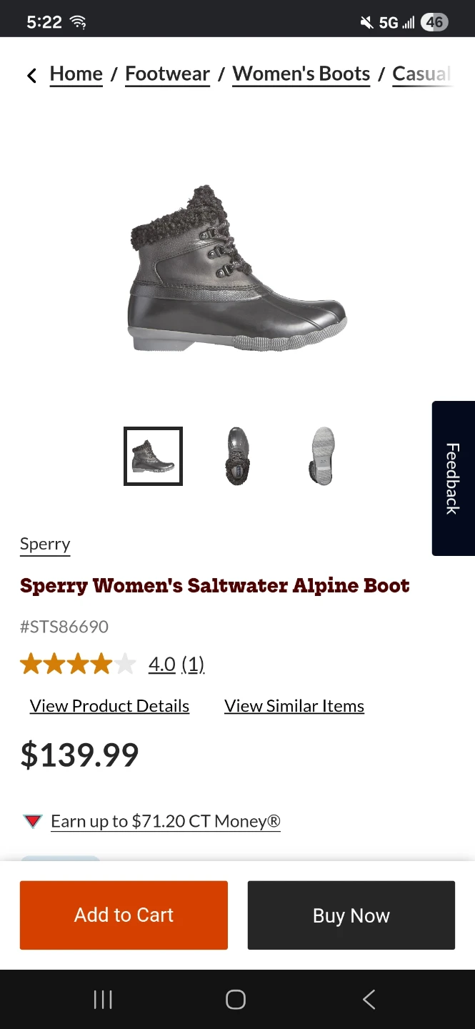 Sperry Women's Saltwater Alpine Boots size 8Womens - photo 2