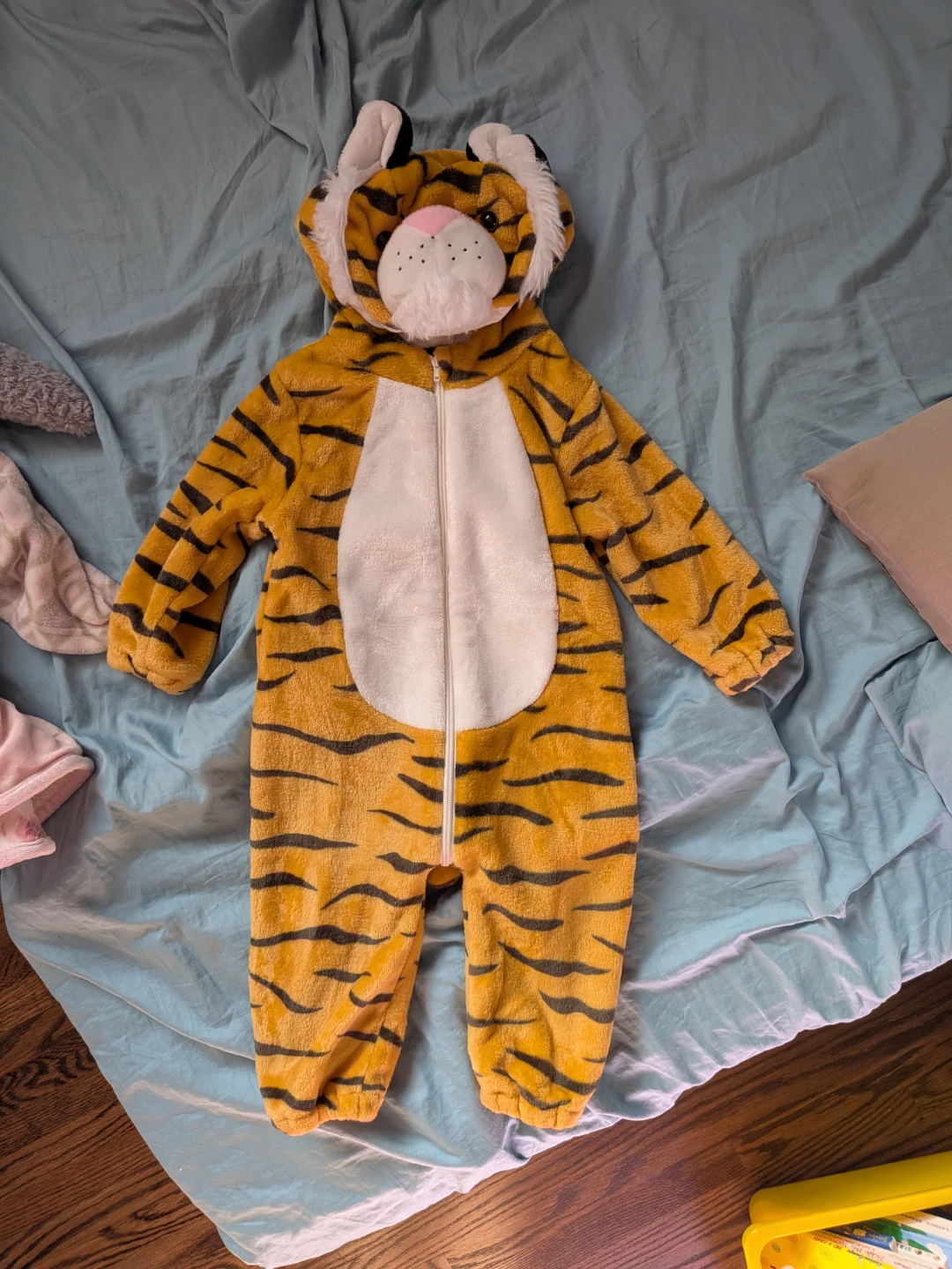Tiger Halloween warm fleece Costume Onesie toddler