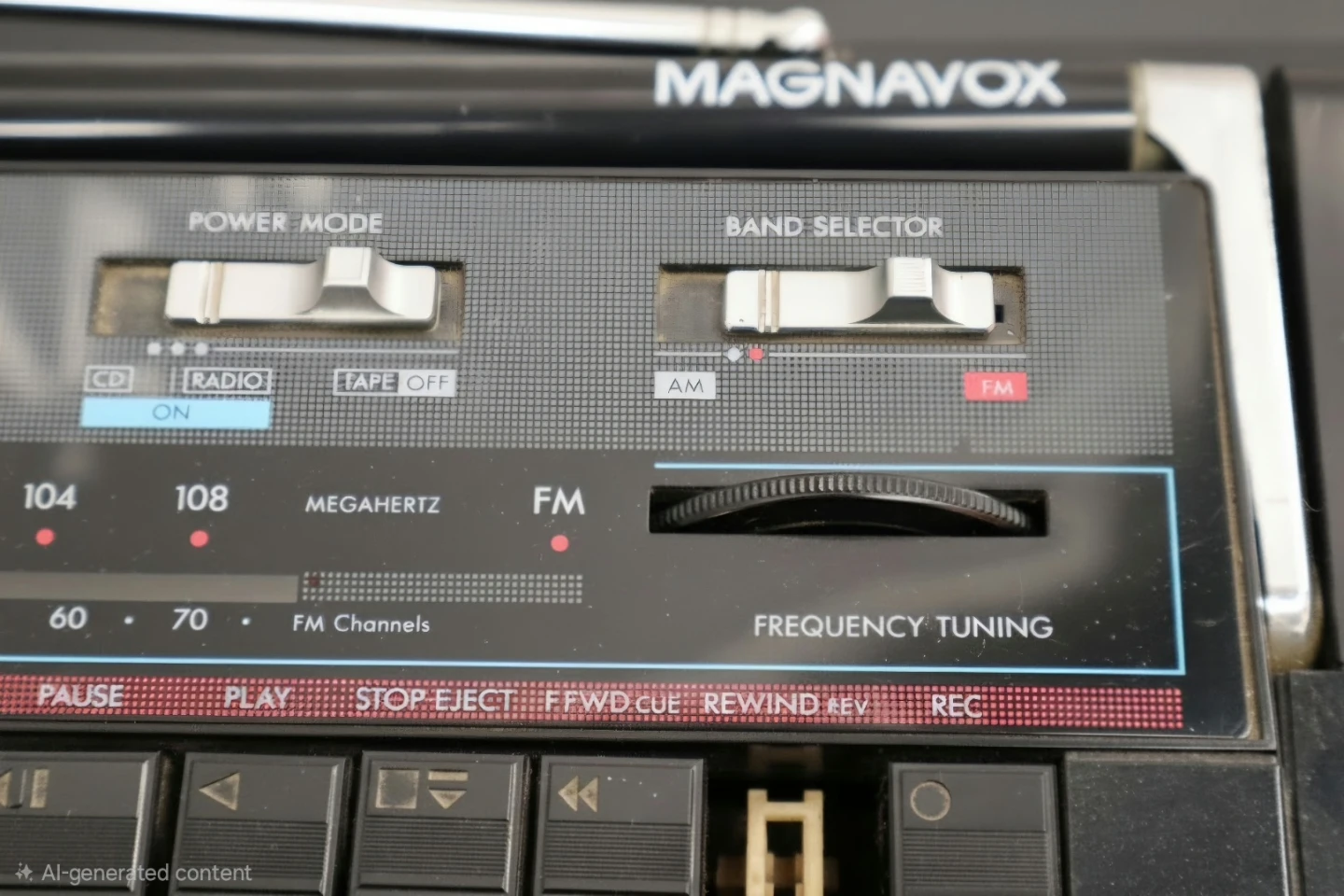 Magnavox Vintage 1980s Portable Boombox - photo 4
