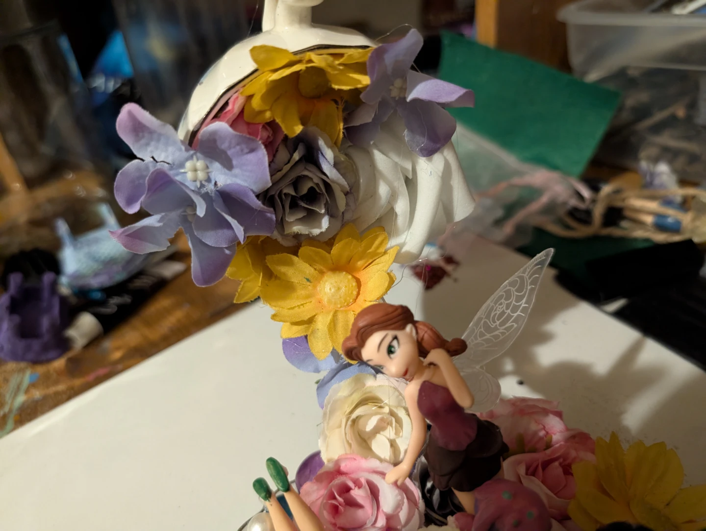 Disney Fairy Floating Teacup Ornament - photo 2
