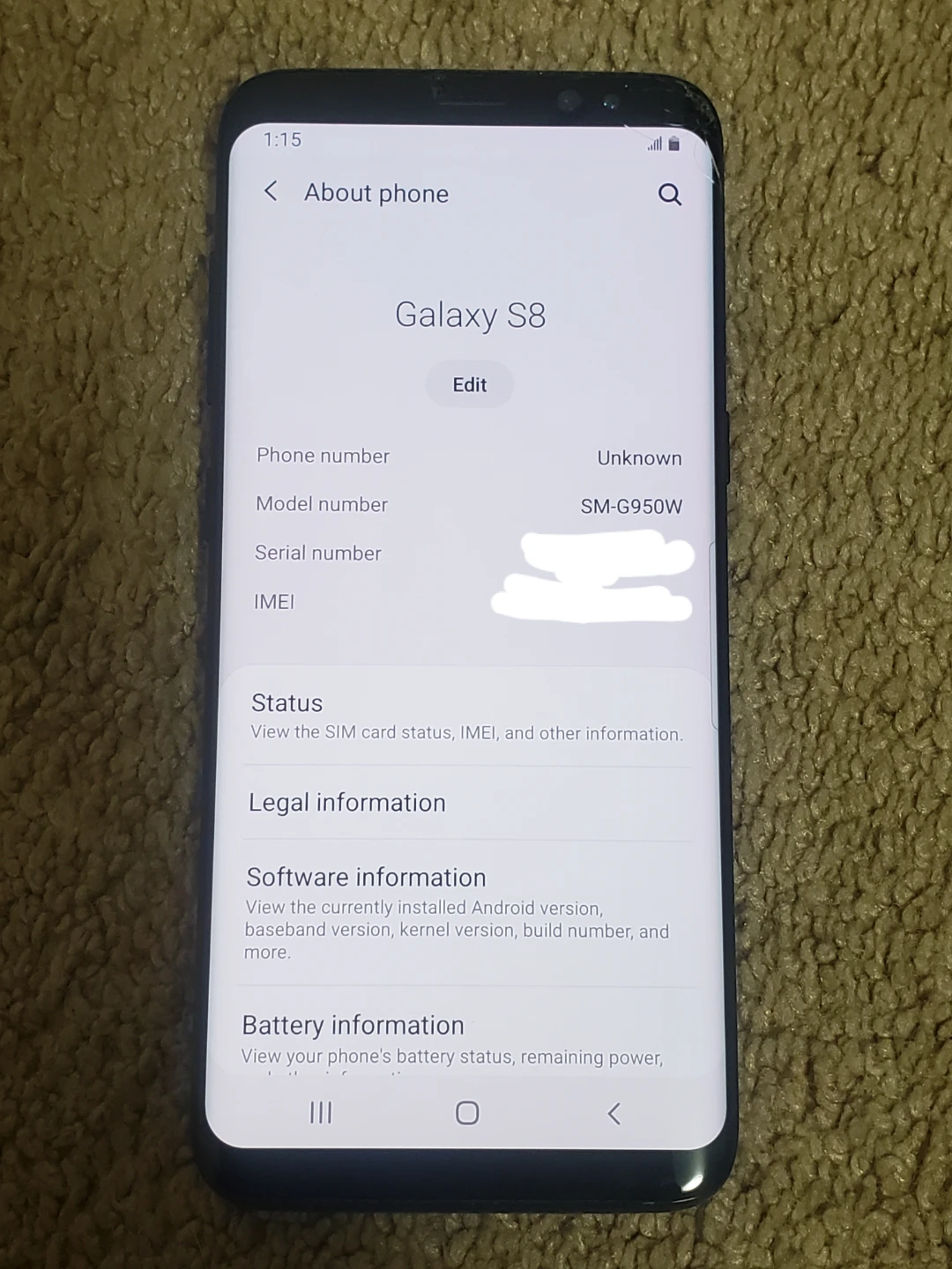 Samsung Galaxy S8 Smartphone SM-G950W - photo 2